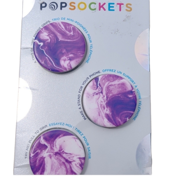 New Purple Swirl Pop sockets Mini - Picture 2 of 7